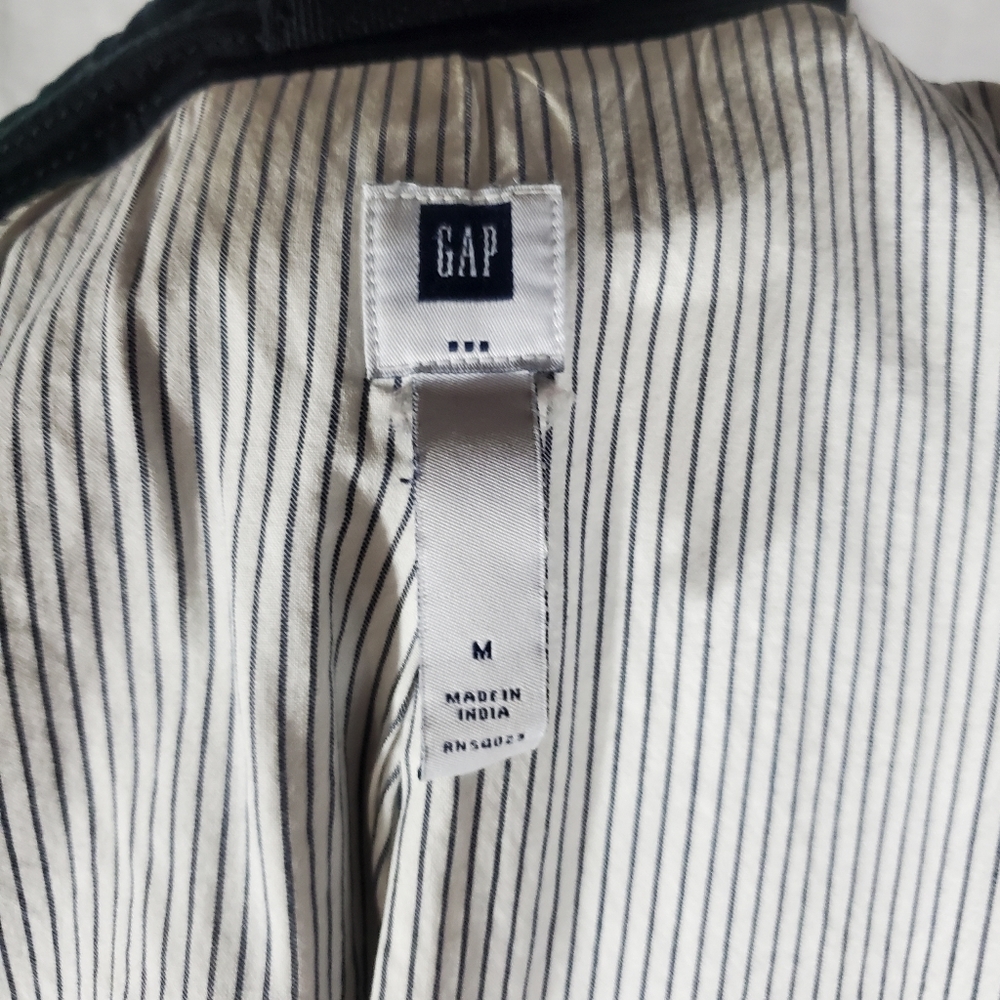 Gap Cotton Button Up Black Jacket Lined Jean Mate… - image 7